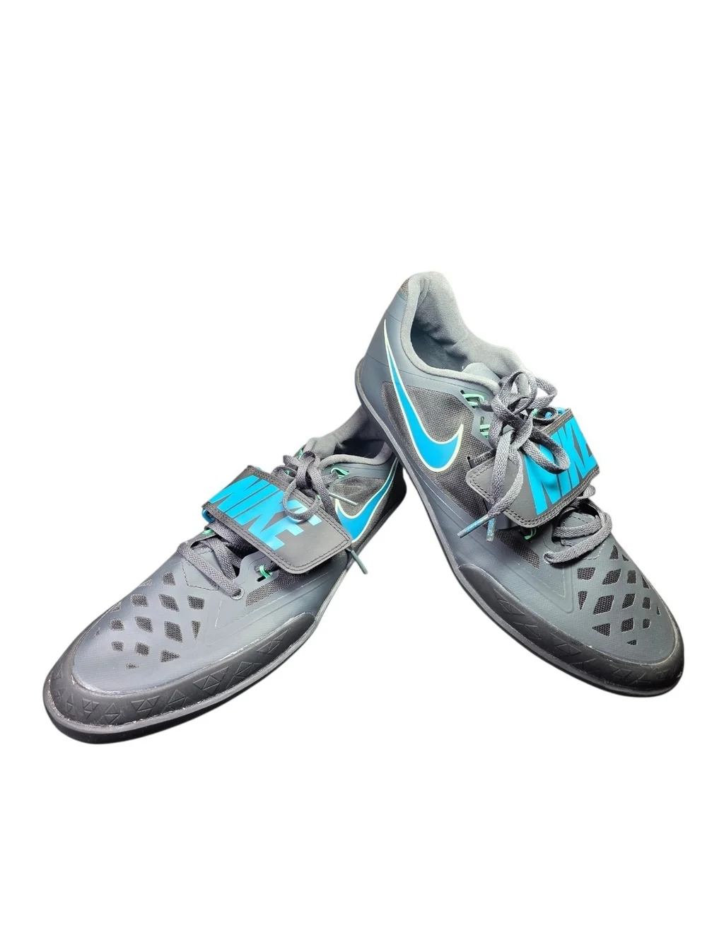 Nike Zoom Rotational 6 Track & Field Throwing Shoes Gray Teal Men's Size 11.5